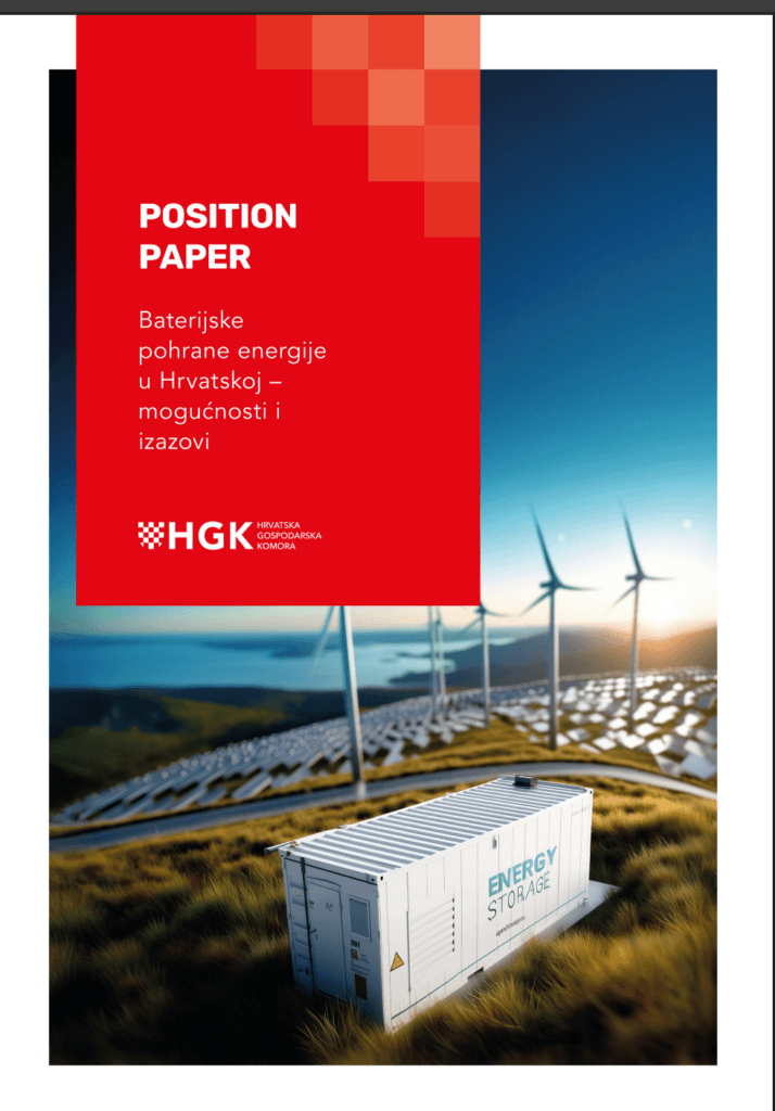 Position Paper: Baterijske pohrane energije u Hrvatskoj – mogućnosti i izazovi